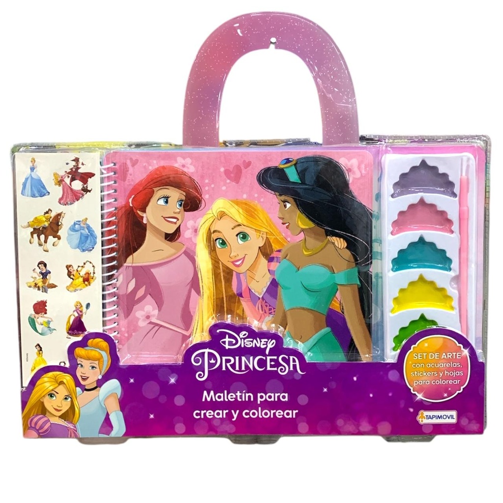 MALETIN PARA CREAR Y COLOREAR PRINCESAS