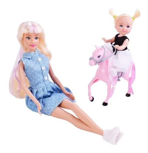 PALOMA Y SU HIJA CON PONY
