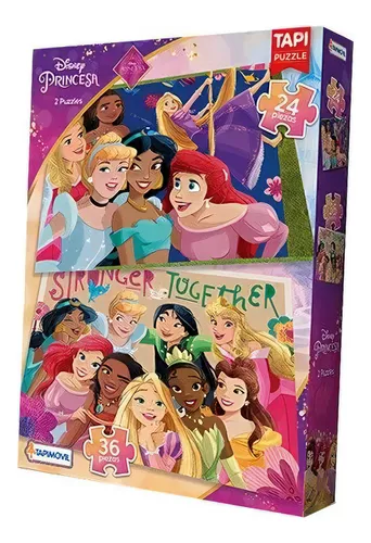 DISNEY PRINCESAS PUZZLE 24 Y 36 PZAS
