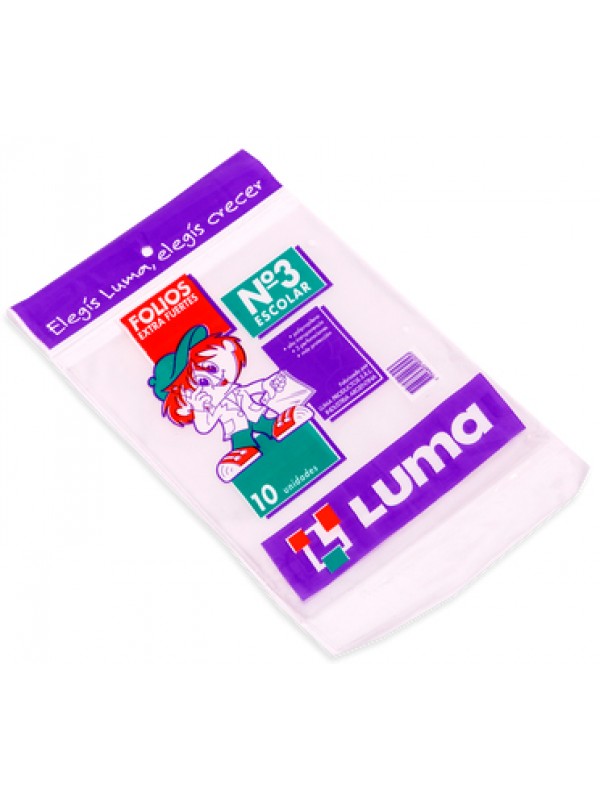 FOLIO N°3 ESCOLAR LUMA X10