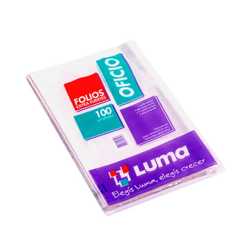 FOLIOS OFICIO X10 EXTRA FUERTE LUMA