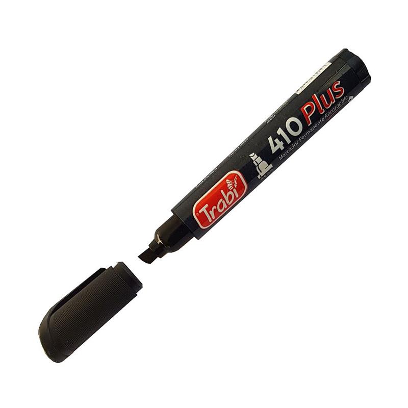 MARCADOR TRABI 410 PLUS NEGRO RECTO