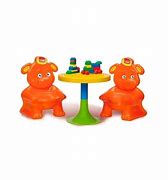 MESA Y SILLAS OSITOS ROJO