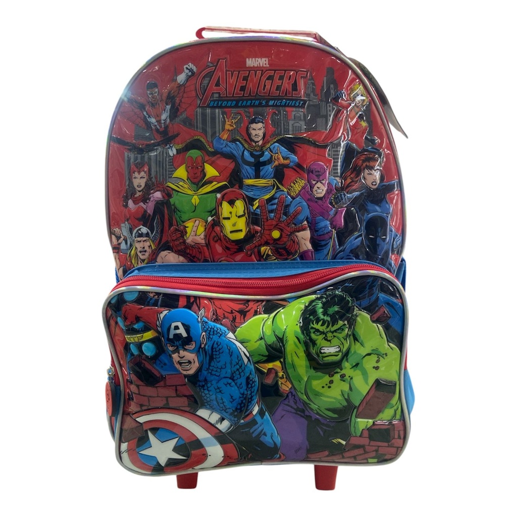 MOCHILA AVENGERS 18" CON CARRO