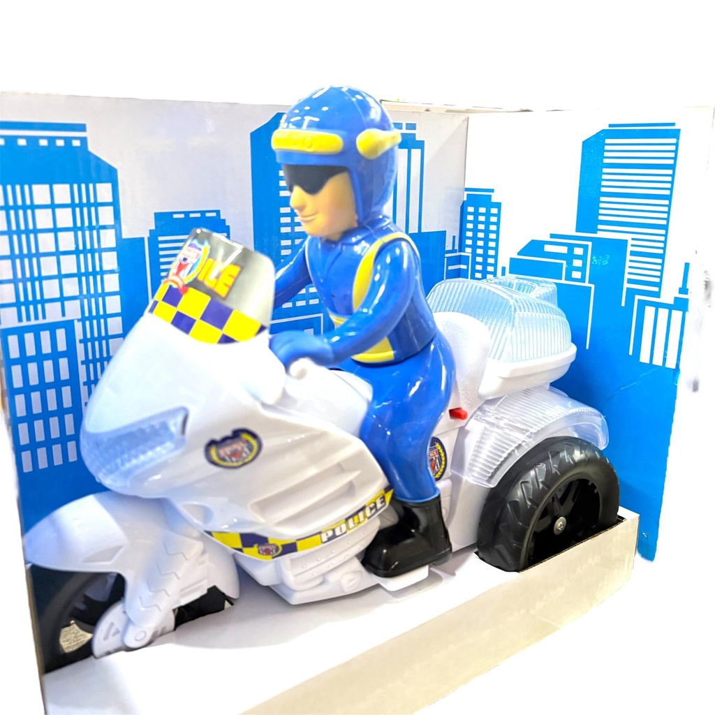 MOTO POLICIA C/LUZ Y SONIDO 