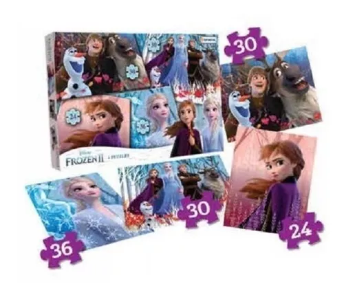 PUZZLE FROZEN II 4 EN 1 (2X30, 24 Y 36 PZAS)
