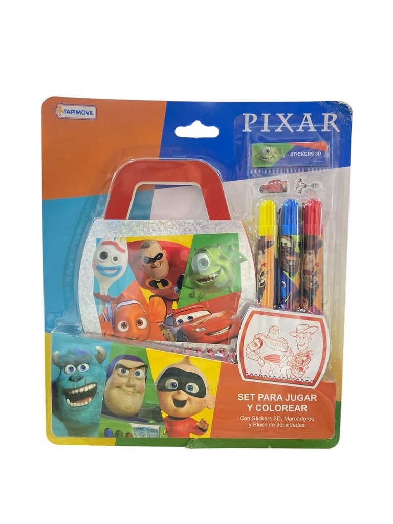 SET PARA COLOREAR Y JUGAR PIXAR