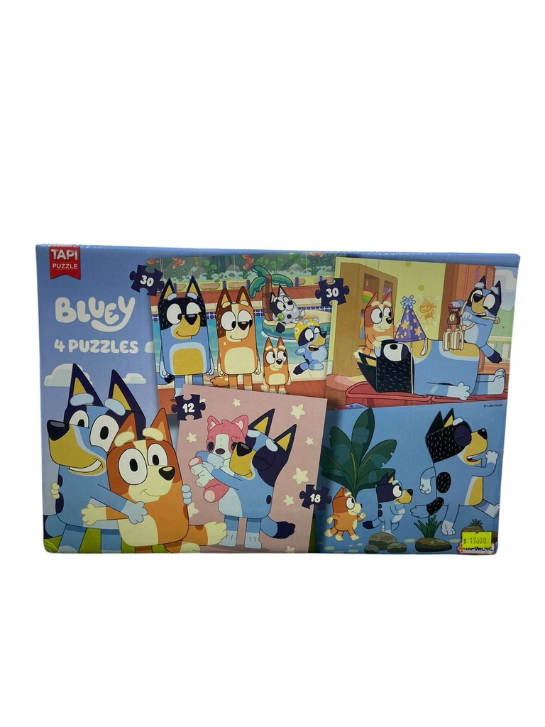  4 EN 1 PUZZLE BLUEY 