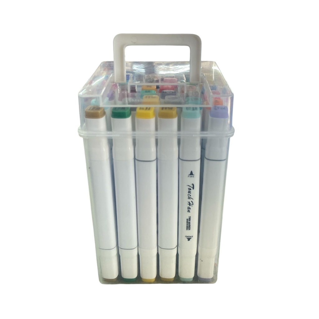 MARCADORES EN CAJA ACRILICA DOBLES X24