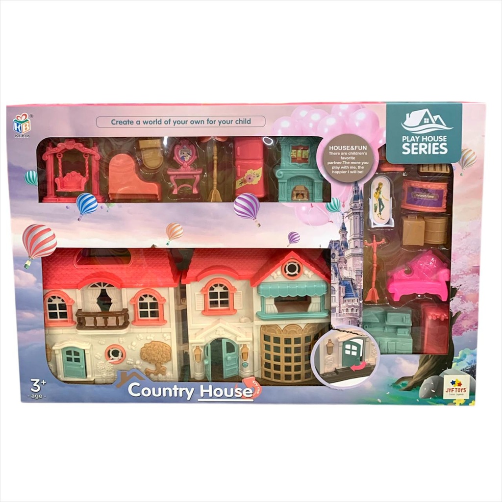 CASA DE MUÑECAS GDE CON SONIDO Y ACCS