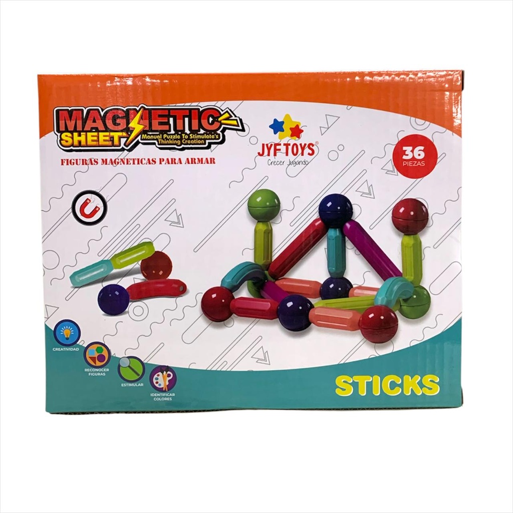MAGNETIC STICKS 36 PIEZAS