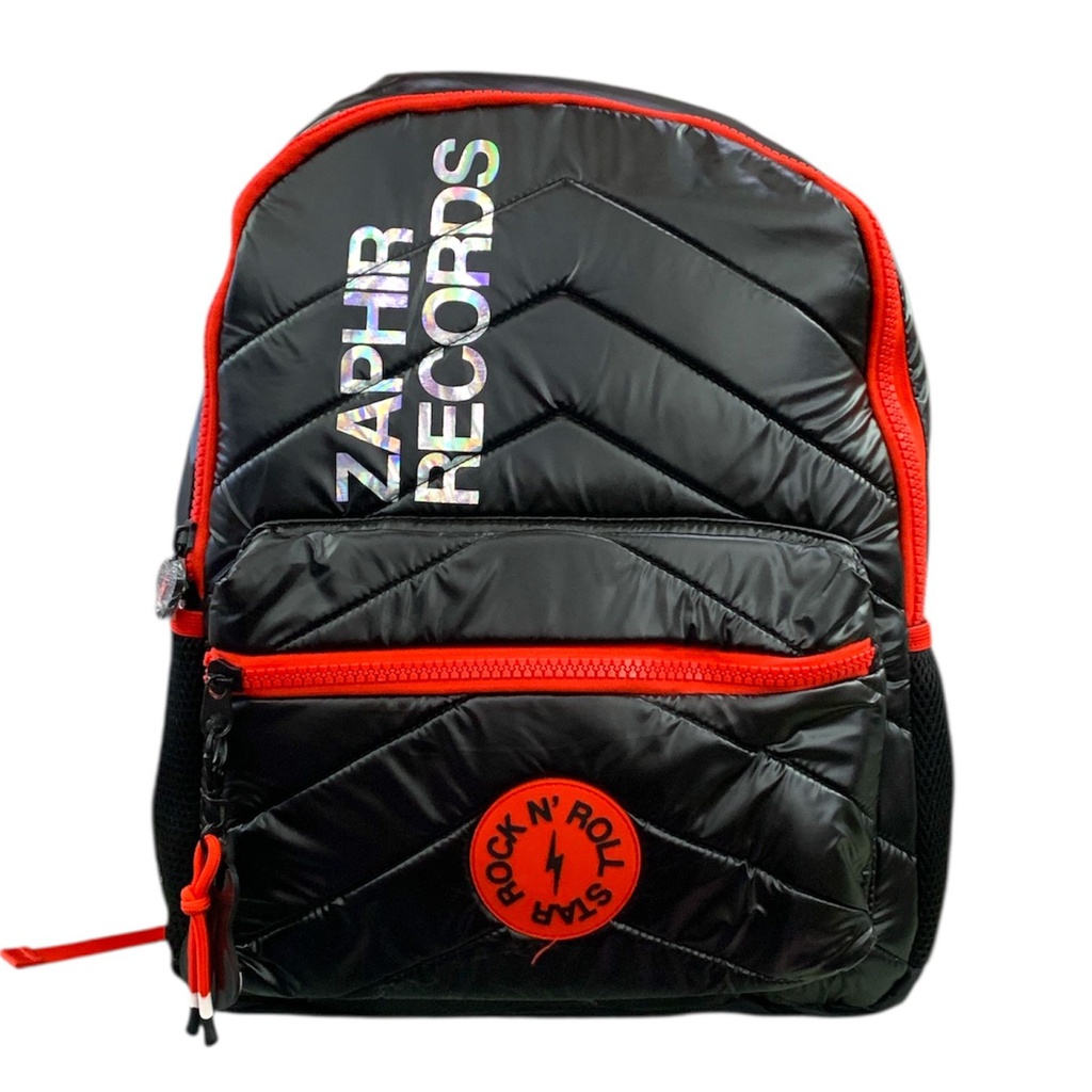 MOCHILA ESPALDA ROCK AND ROLL ROJA