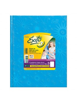 CUADERNO EXITO CELESTE 19X25 N°3