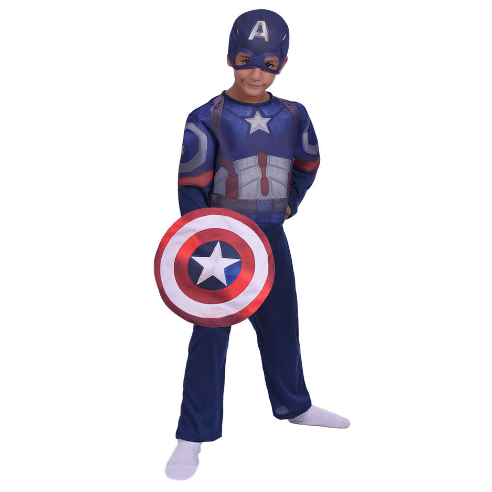DISFRAZ CAPITAN AMERICA C/LUZ TALLE 1
