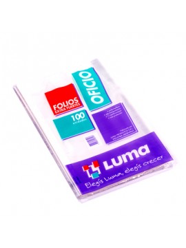 [365132] FOLIOS OFICIO X UNIDAD LUMA EXTRA FUERTE