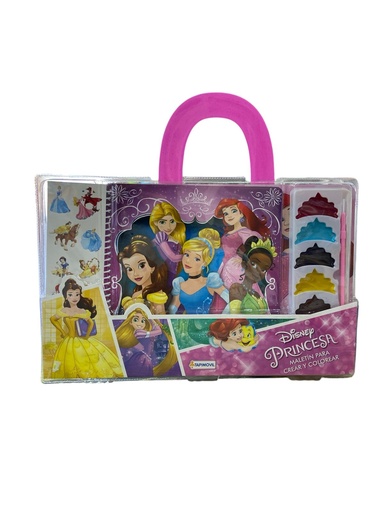 [7794008175695] MALETIN PARA CREAR Y COLOREAR PRINCESAS