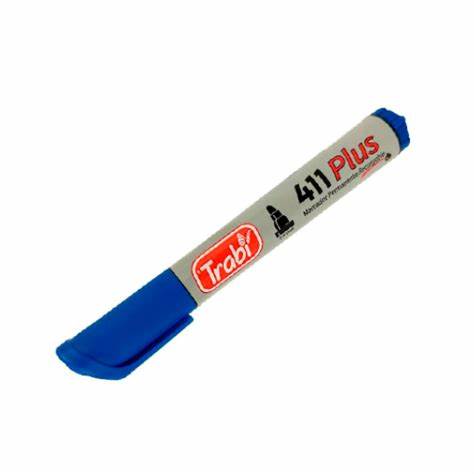 [485151] MARCADOR PERMANENTE AZUL TRABI 411 PLUS
