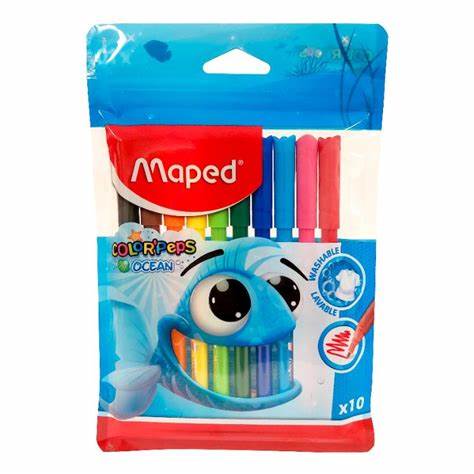 [453352] MARCADORES MAPED OCEAN X10