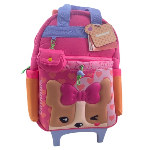 [202SI915] MOCHILA SIMONES 16" C/CARRO Y MONEDERO