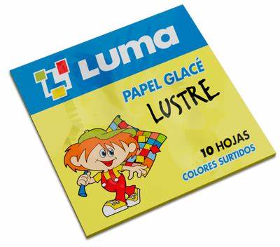 [445009] PAPEL GLACE LUSTRE X10 LUMA