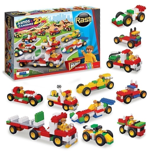 [1080] RASTI AUTOS & CAMIONES 175 pzas