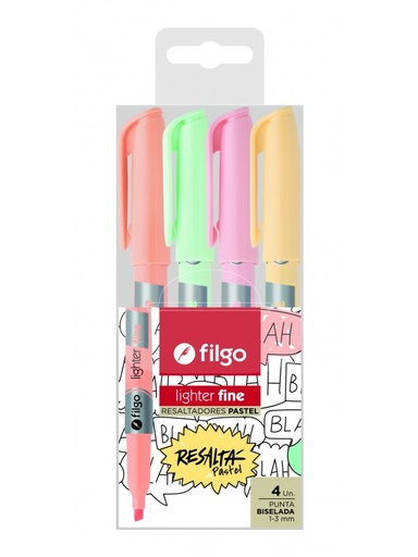[455396] RESALTADORES FILGO X4 PASTEL