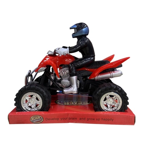 [18500] CUATRICICLO+MUÑECO A FRICCION