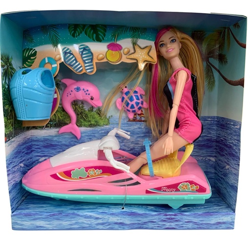 [24169] MUÑECA CON MOTO DE AGUA