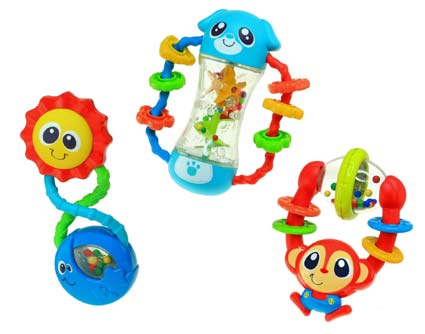 [00064556] RATTLE SET SUN+MONKEY+PUPPY