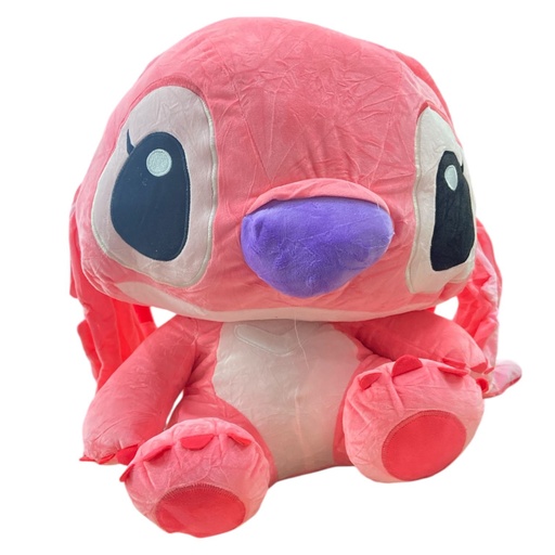 [45451] PELUCHE STICH IMITACIÓN ROSA 45CM