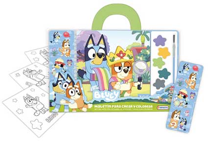 MALETIN PARA CREAR Y COLOREAR BLUEY