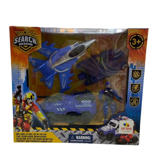 [ZY1001263] SET MILITAR AVION JEEP Y LANCHA