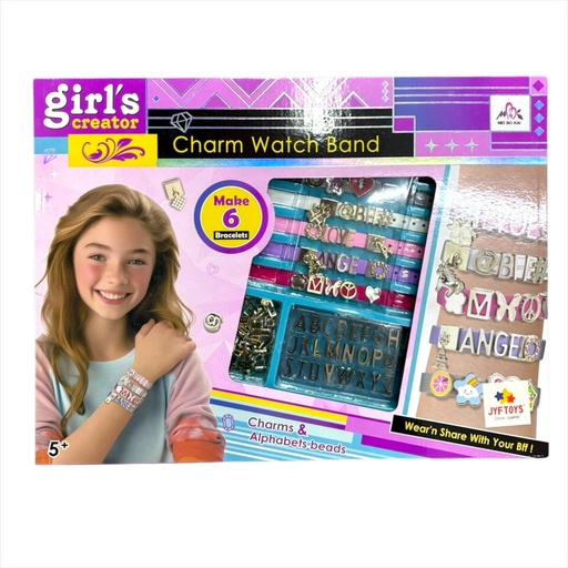 [MKT185145] SET ARMA PULSERAS DIJES Y LETRAS METAL