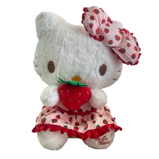 PELUCHE 40 CM HEKKO KITTY FRUTILLAS