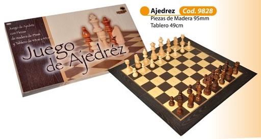 AJEDREZ BISONTE CON TABLERO