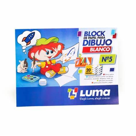 [364180] BLOCK PARA DIBUJO N°5  BLANCO