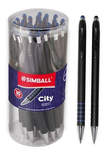 [7798314125535] BOLIGRAFO RETRACTIL SIMBALL AZUL