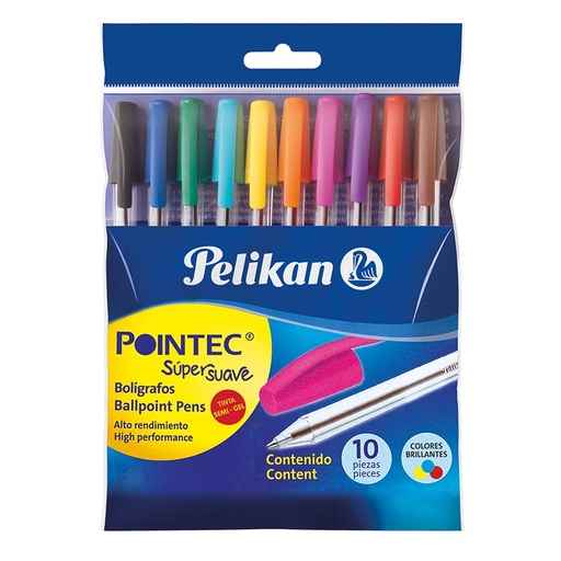 [448025] BOLIGRAFOS DE COLOR X10 PELIKAN