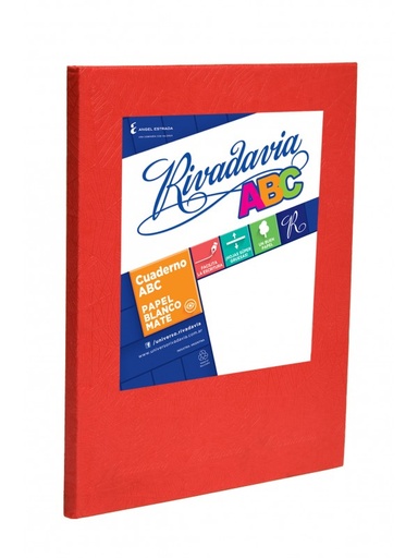 [362223] CUADERNO ABC RIVADAVIA ROJO X50R