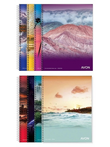 [363137] CUADERNO UNIVERSITARIO AVON CUADRICULADO X84H